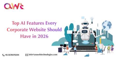 AI features for best corporate websites in 2026 including personalization, chatbots, and smart automation